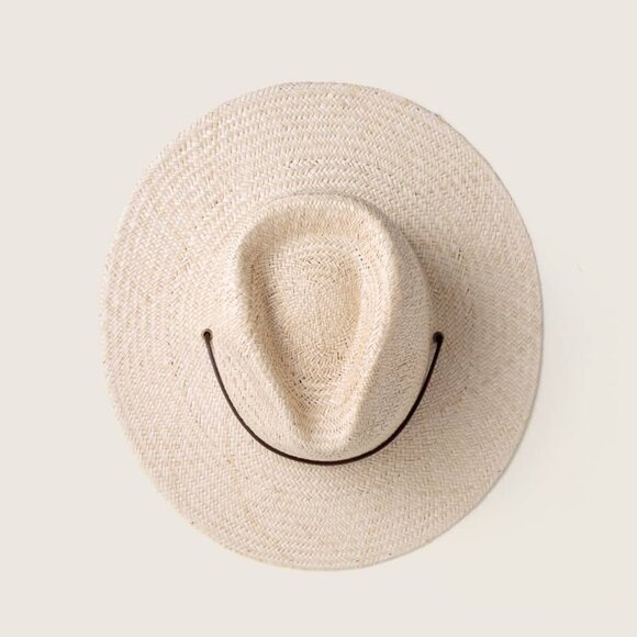 Will & Bear Rider Bone White Palm Straw Hat Size Small NWT - Picture 3 of 11